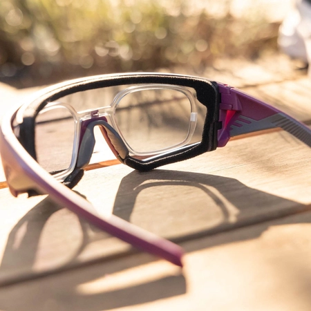 Okulary rowerowe/do biegania Gait, fioletowe z możliwością korekcji